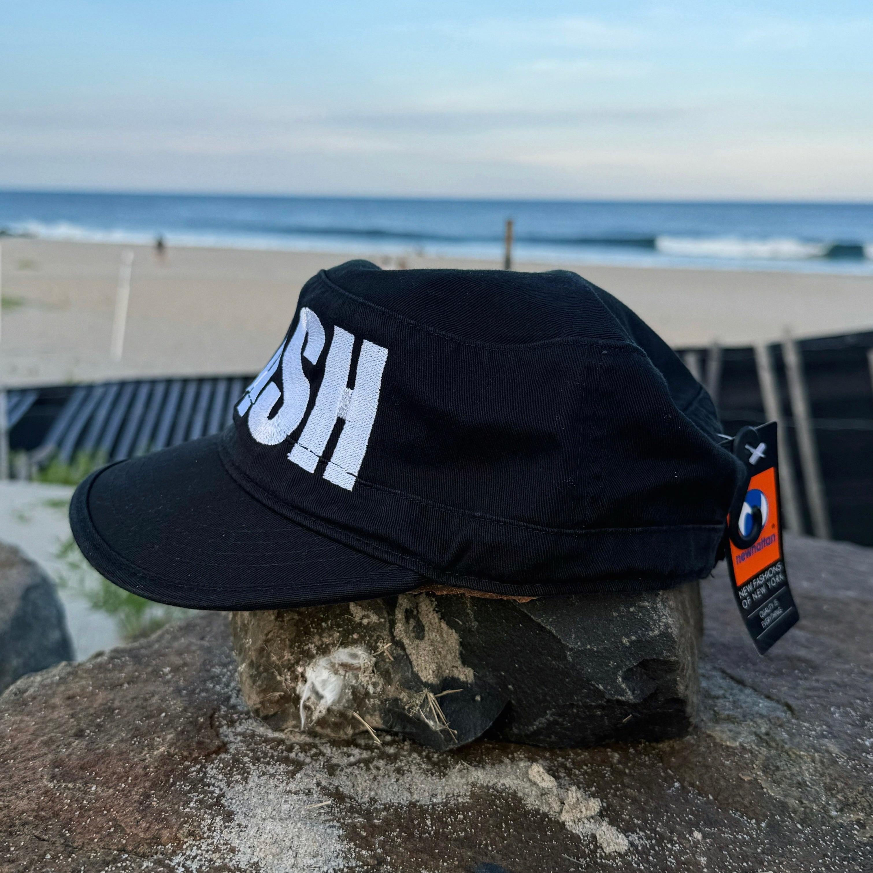 CRASH LOGO Military Hat in Black