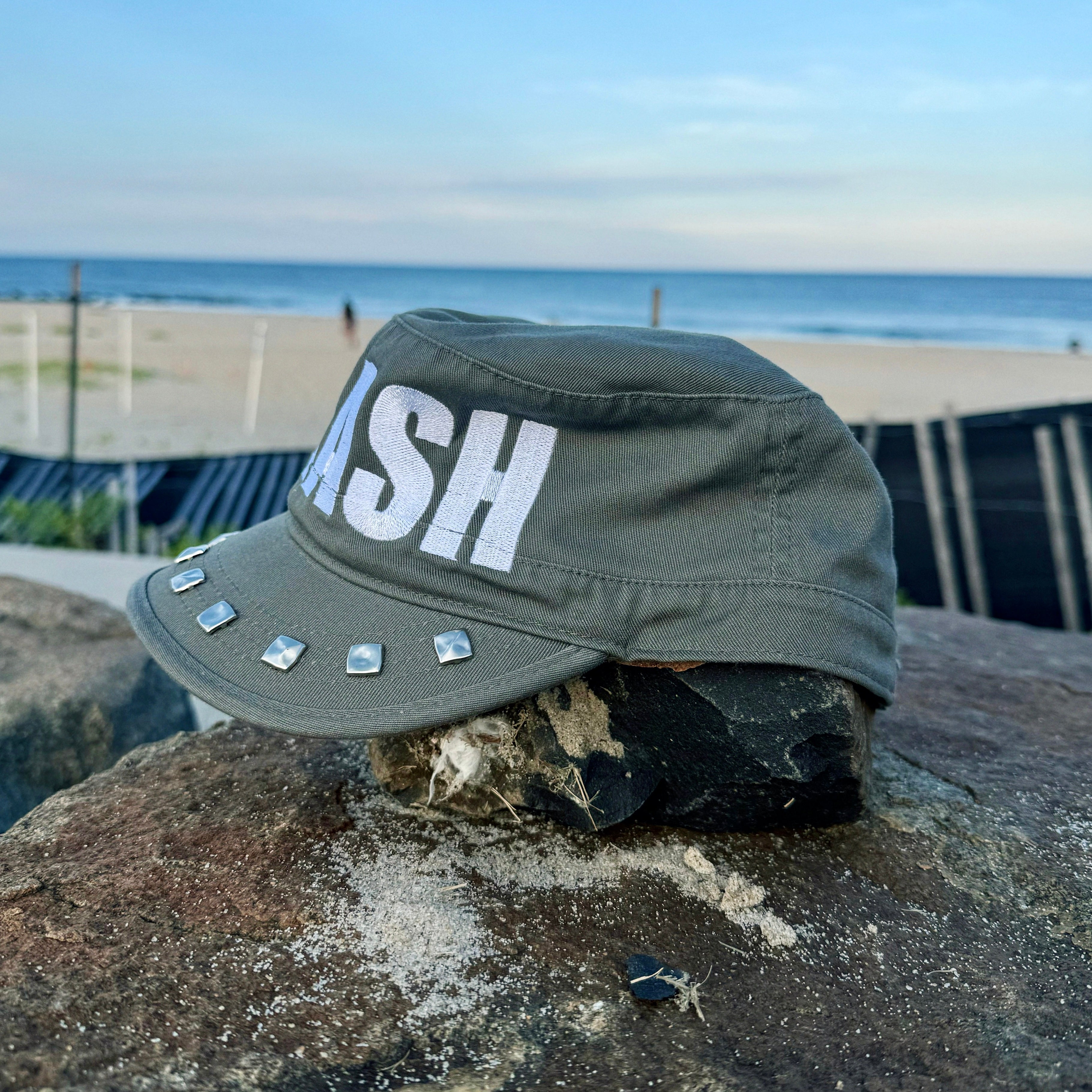 CRASH LOGO Military Hat in Olive