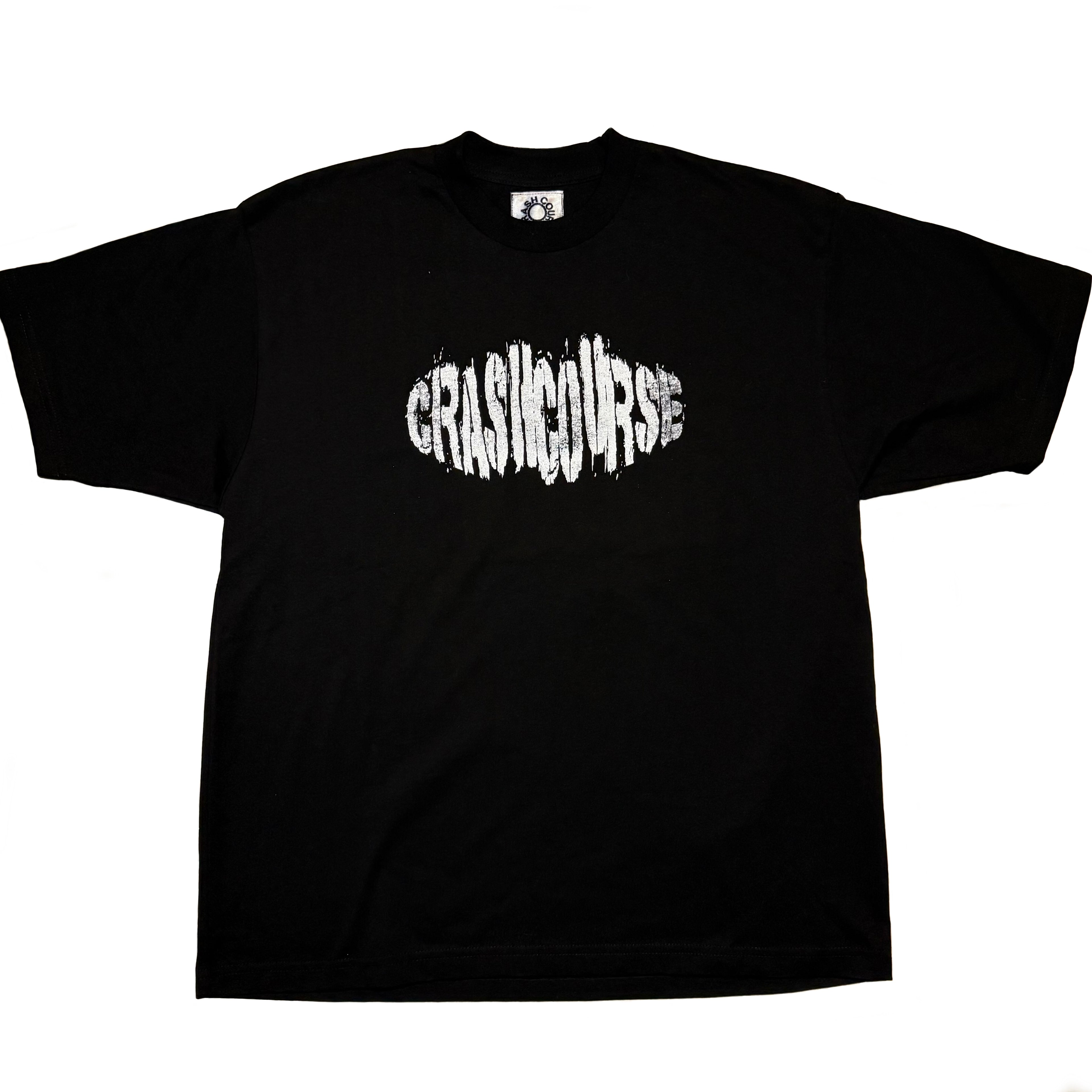 "CRASHCOURSE" Everyday Core T-Shirt in Black