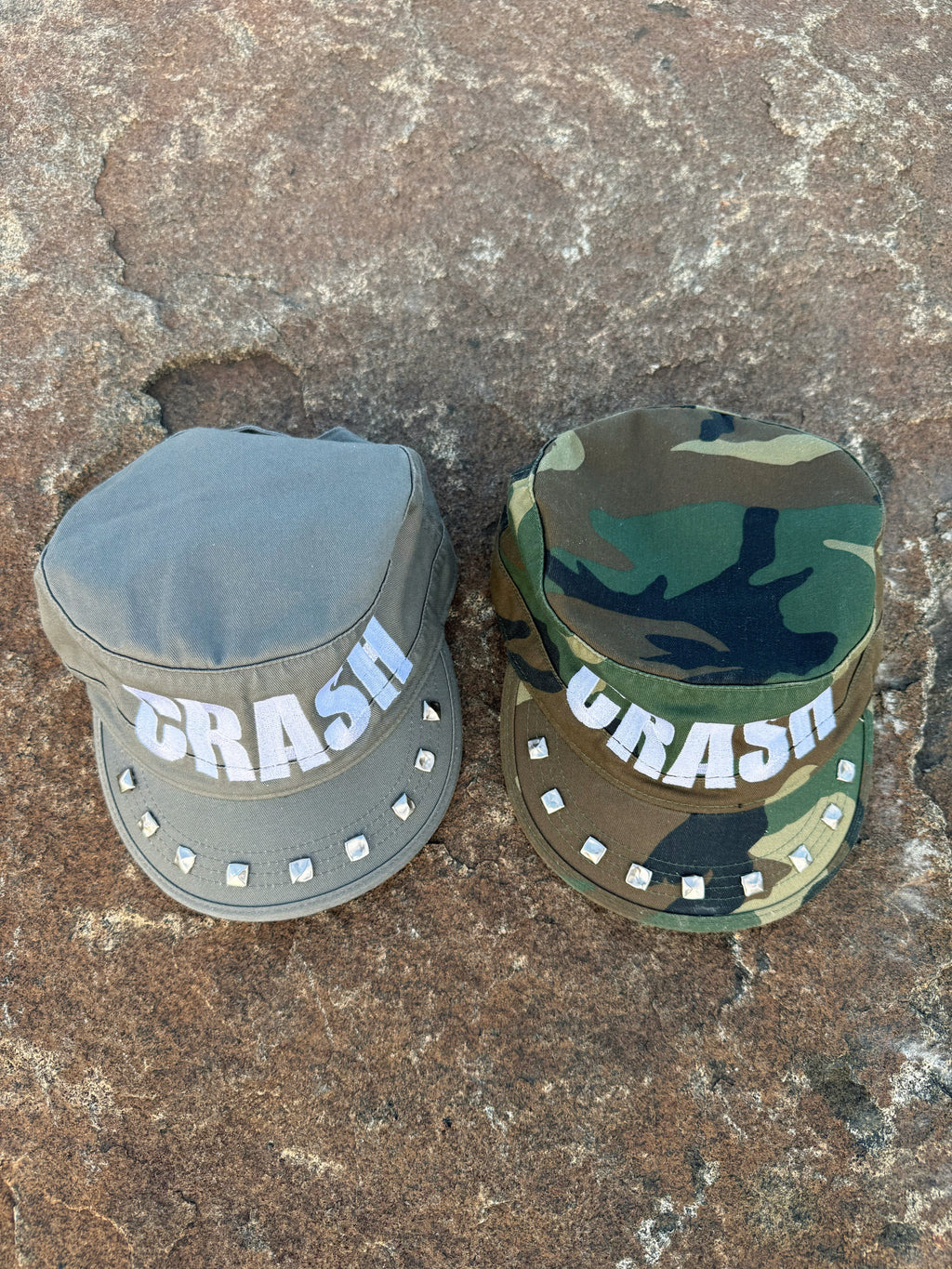 CRASH LOGO Military Hat in Olive