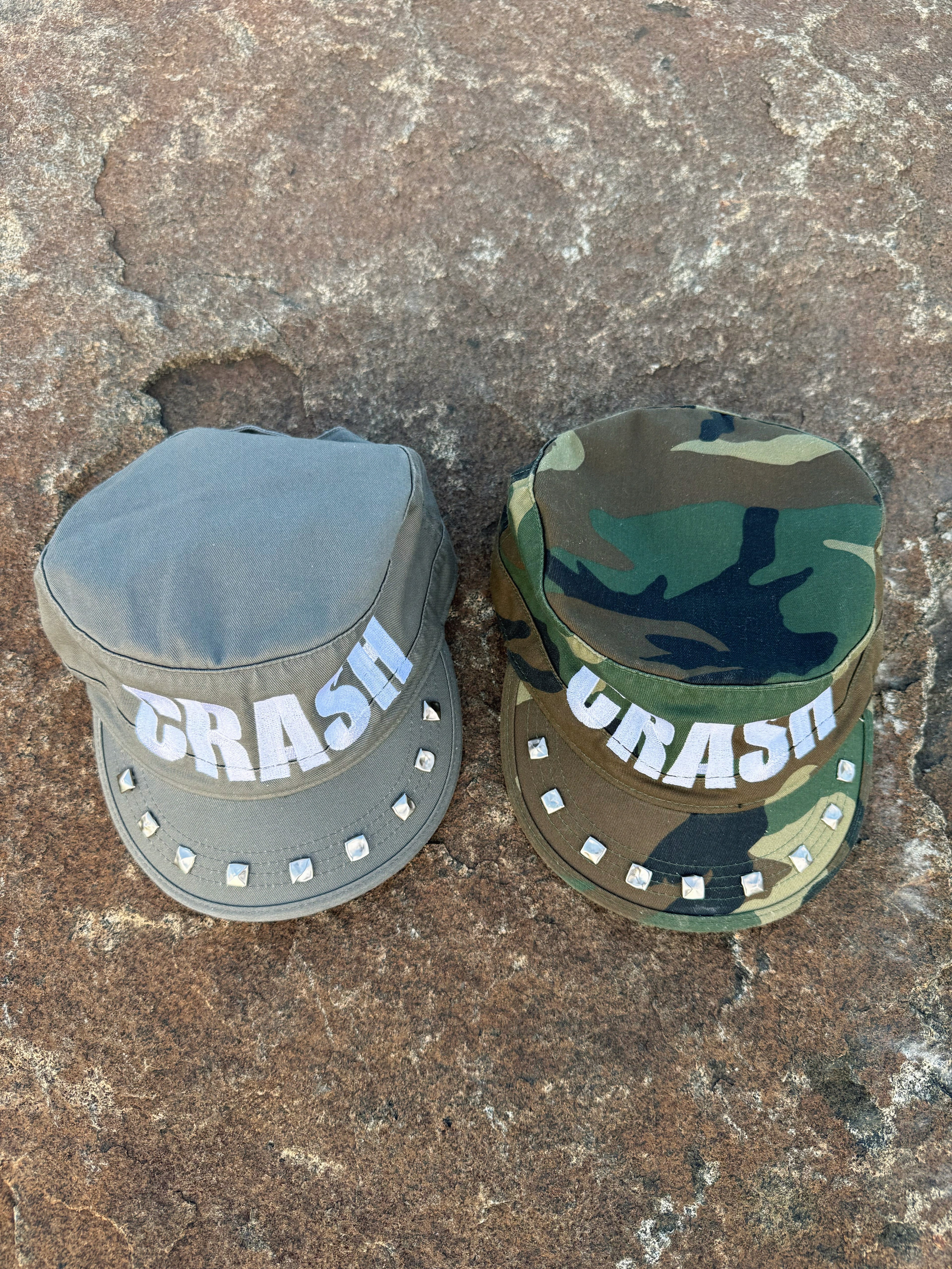CRASH LOGO Military Hat in Olive